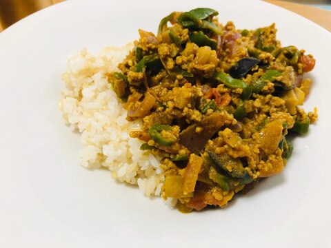 たっぷり野菜キーマカレー